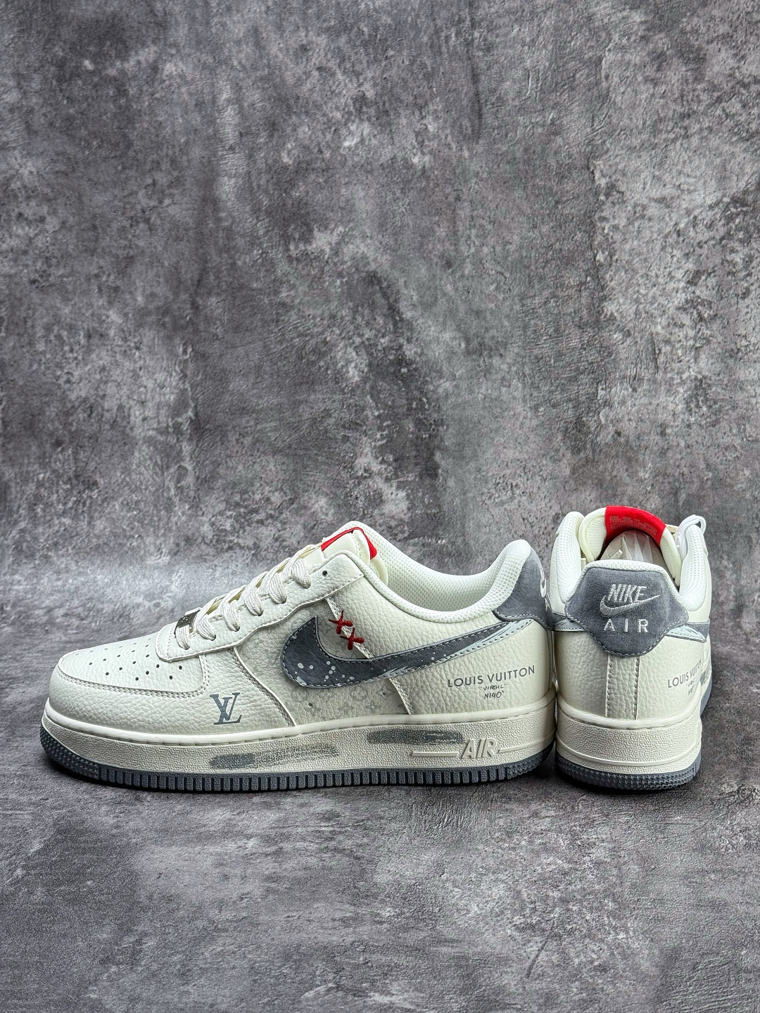 Nike Air Force 1 Low 07 x Louis Vuitton 白灰 KG6699-F49