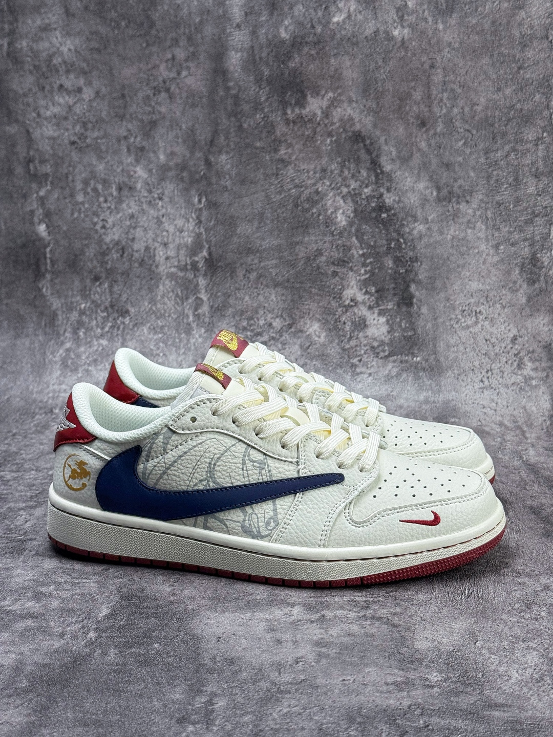 Travis Scott x Nike Air Jordan 1 Low 马年限定 Air Jordan 1 Low 反转白蓝红小勾倒钩 版本 NH0601-064-Top High Quatity Cheap Sneakers Fashion Clothing Clothes Bags handbags Shoes of all Brand wholesale With The best Quality And Beautiful Price from China Factory Chinese suppliers wholesaler seller Travis Scott x Nike Air Jordan 1 Low 马年限定 Air Jordan 1 Low 反转白蓝红小勾倒钩 版本 NH0601-064
