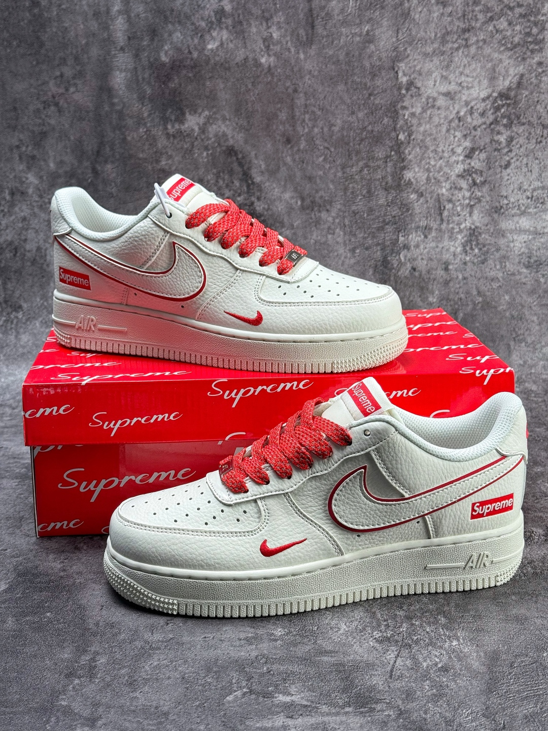 Nike Air Force 1 Low 07 x Superme 白红小勾满天星 CS5288-078