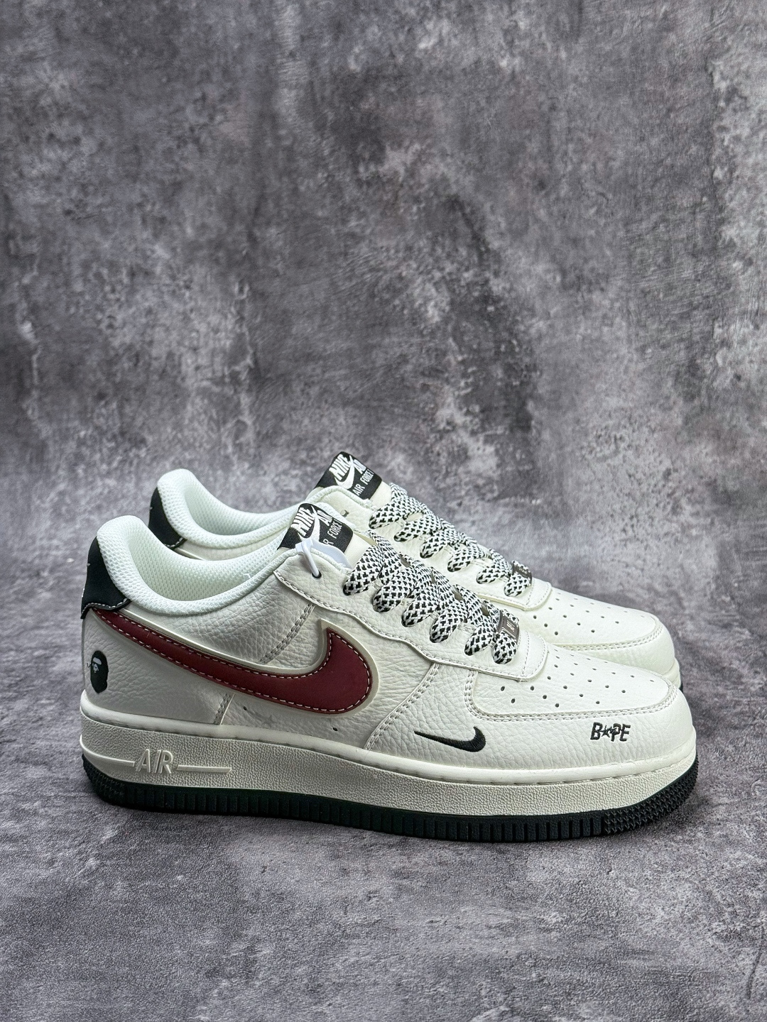 Nike Air Force 1 Low 07 x BAKE 白黑棕小勾满天星 MM3399-812-Top High Quatity Cheap Sneakers Fashion Clothing Clothes Bags handbags Shoes of all Brand wholesale With The best Quality And Beautiful Price from China Factory Chinese suppliers wholesaler seller Nike Air Force 1 Low 07 x BAKE 白黑棕小勾满天星 MM3399-812
