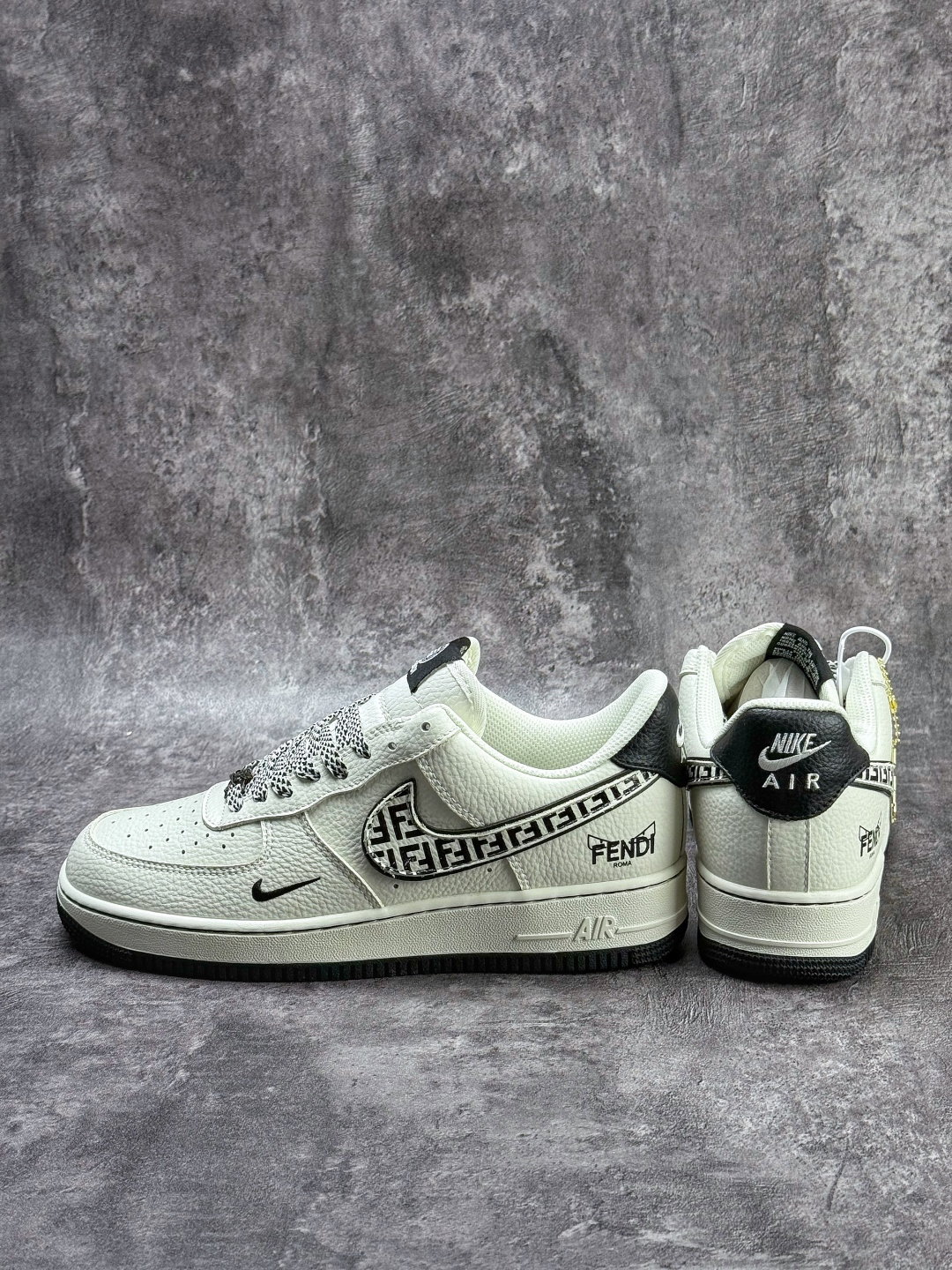 210 Nike Air Force 1 Low 07 x Louis Vuitton x Fendi 白黑小勾满天星 XY9025-020-Chinese UA Cheap High Quatity Brand Clothes Bags handbags Sneakers wholesale wholesaler seller from China Factory suppliers Fashion Clothing Shoes best Quality Beautiful Price 210 Nike Air Force 1 Low 07 x Louis Vuitton x Fendi 白黑小勾满天星 XY9025-020