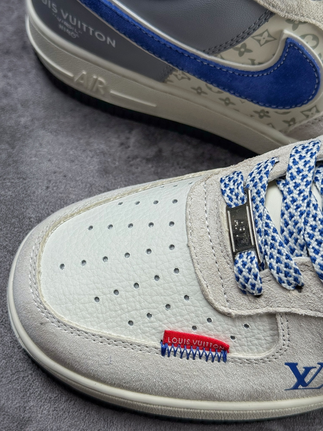 Nike Air Force 1 Low 07 x Louis Vuitton 灰白蓝满天星 KD6699-F09 Nike Air Force 1 Low 07 x Louis Vuitton 灰白蓝满天星 KD6699-F09