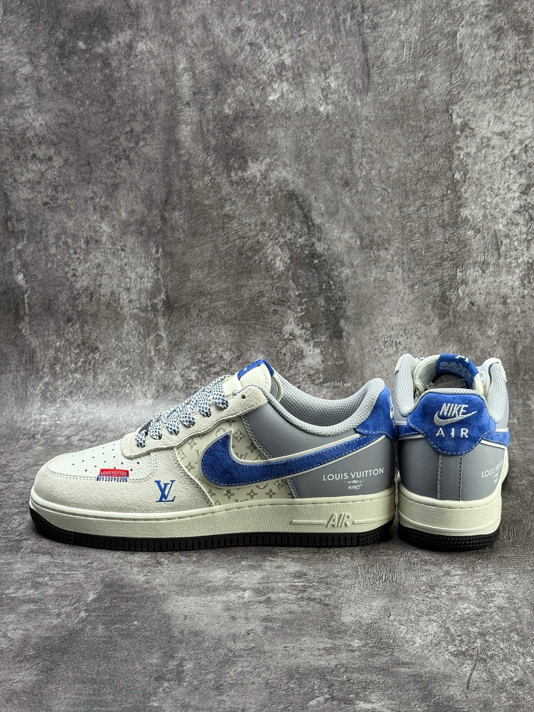 Nike Air Force 1 Low 07 x Louis Vuitton 灰白蓝满天星 KD6699-F09 Nike Air Force 1 Low 07 x Louis Vuitton 灰白蓝满天星 KD6699-F09