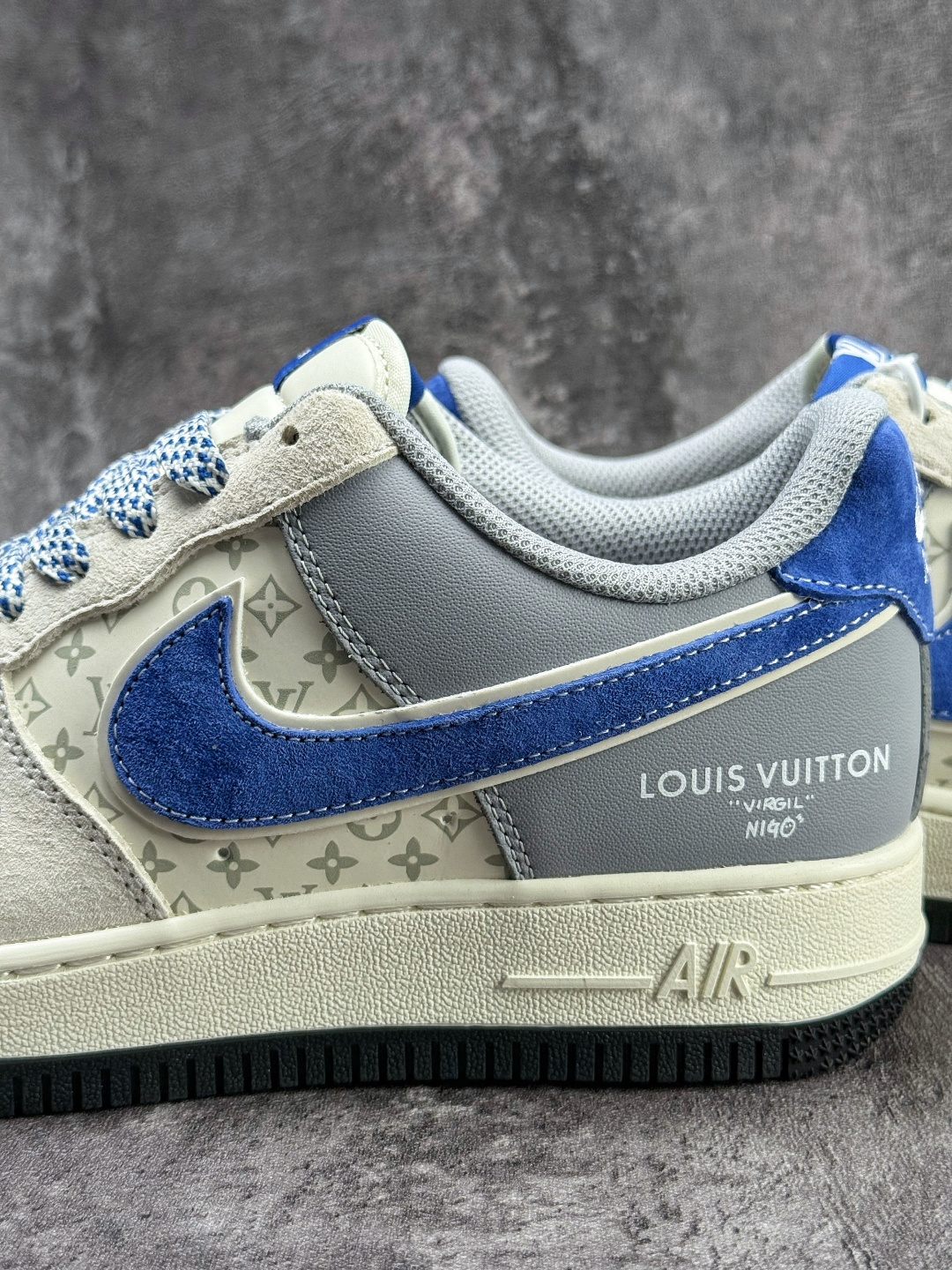 Nike Air Force 1 Low 07 x Louis Vuitton 灰白蓝满天星 KD6699-F09 Nike Air Force 1 Low 07 x Louis Vuitton 灰白蓝满天星 KD6699-F09