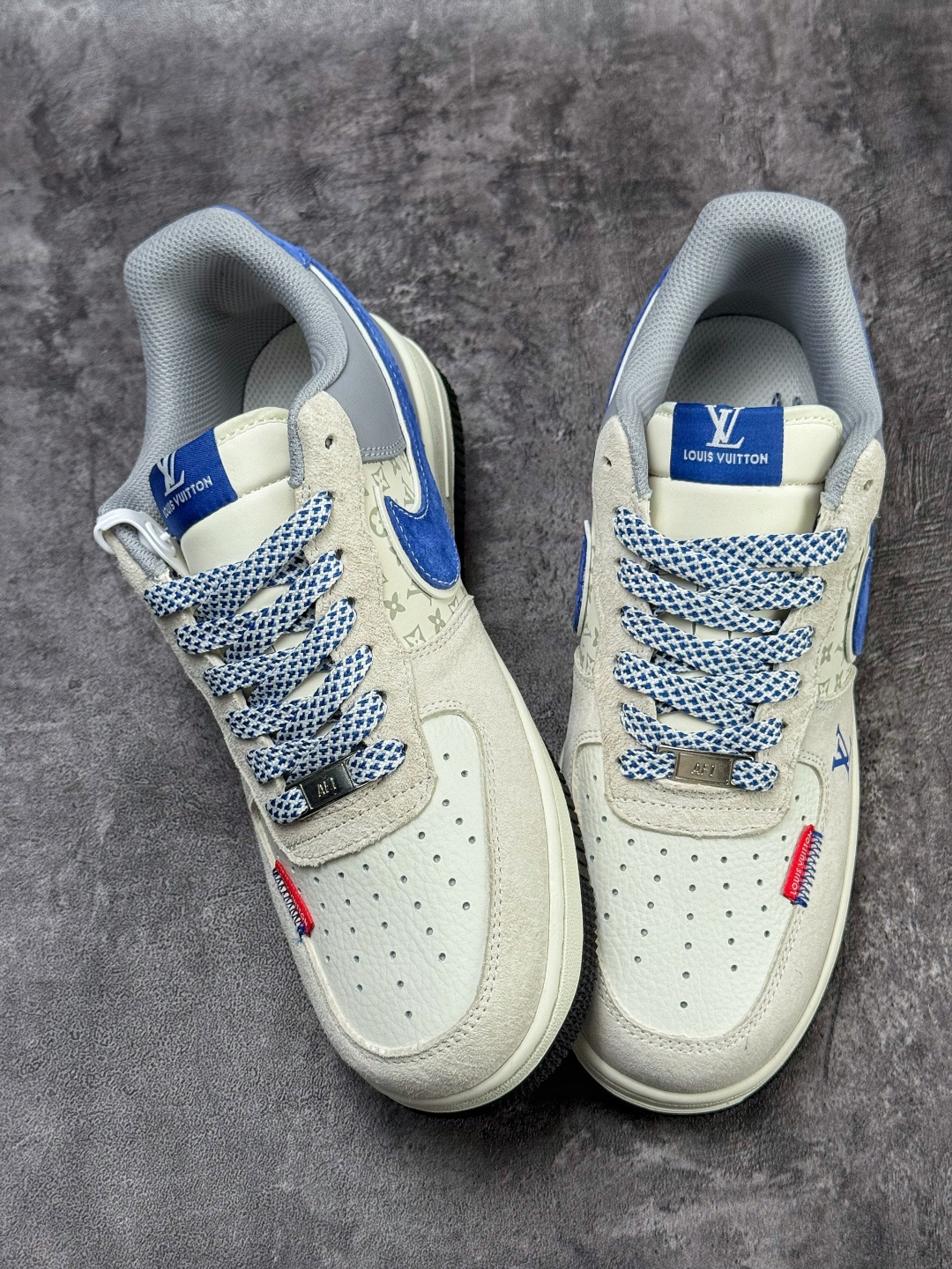 Nike Air Force 1 Low 07 x Louis Vuitton 灰白蓝满天星 KD6699-F09 Nike Air Force 1 Low 07 x Louis Vuitton 灰白蓝满天星 KD6699-F09