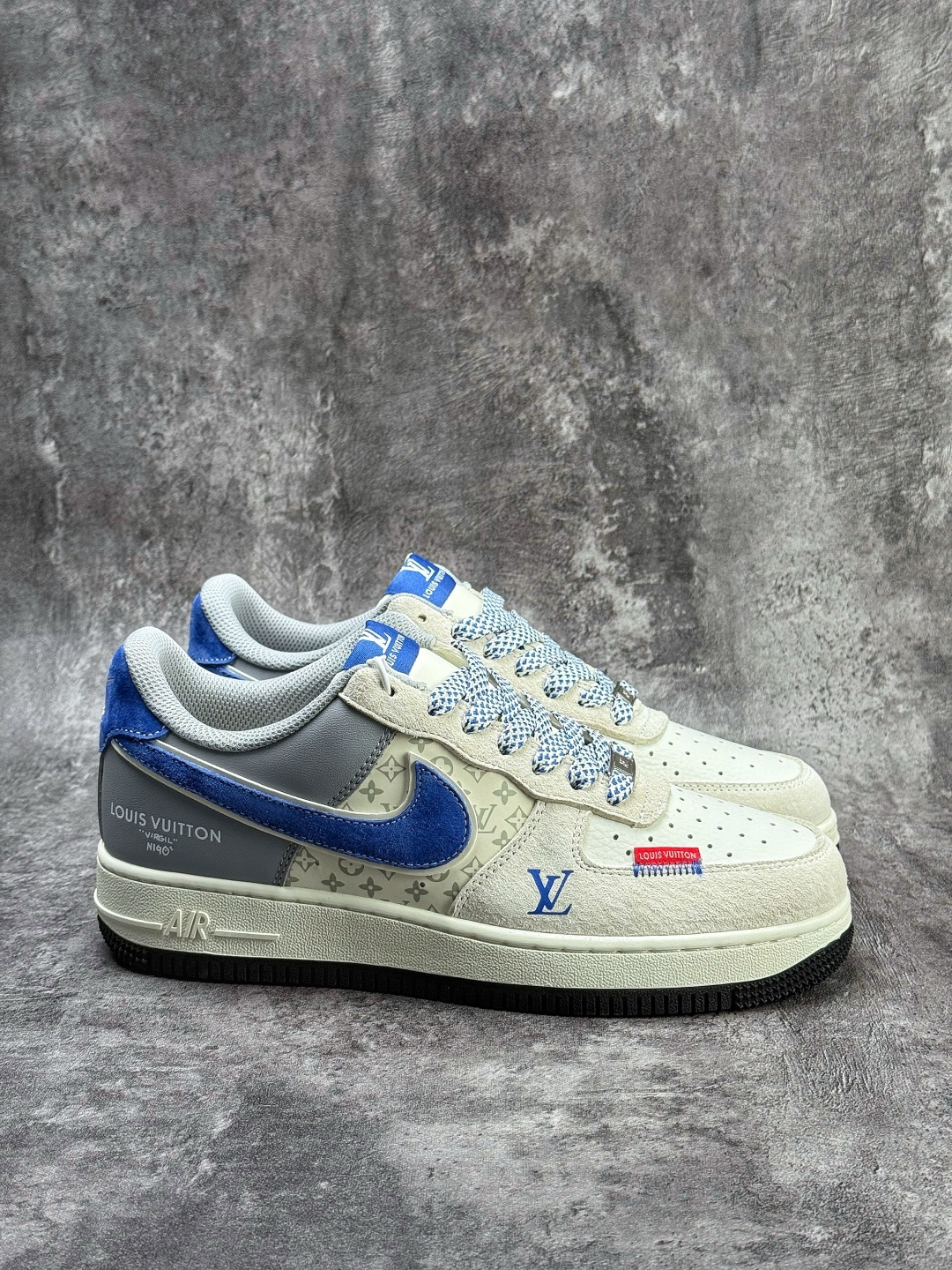 Nike Air Force 1 Low 07 x Louis Vuitton 灰白蓝满天星 KD6699-F09 Nike Air Force 1 Low 07 x Louis Vuitton 灰白蓝满天星 KD6699-F09