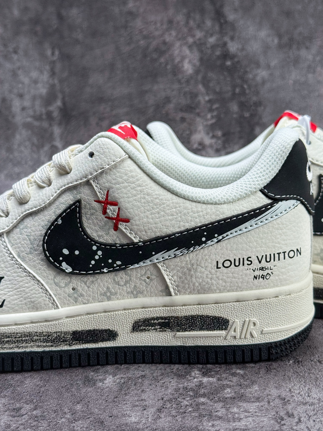 Nike Air Force 1 Low 07 x Louis Vuitton 白黑 KG6699-F32-Top High Quatity Cheap Sneakers Fashion Clothing Clothes Bags handbags Shoes of all Brand wholesale With The best Quality And Beautiful Price from China Factory Chinese suppliers wholesaler seller Nike Air Force 1 Low 07 x Louis Vuitton 白黑 KG6699-F32