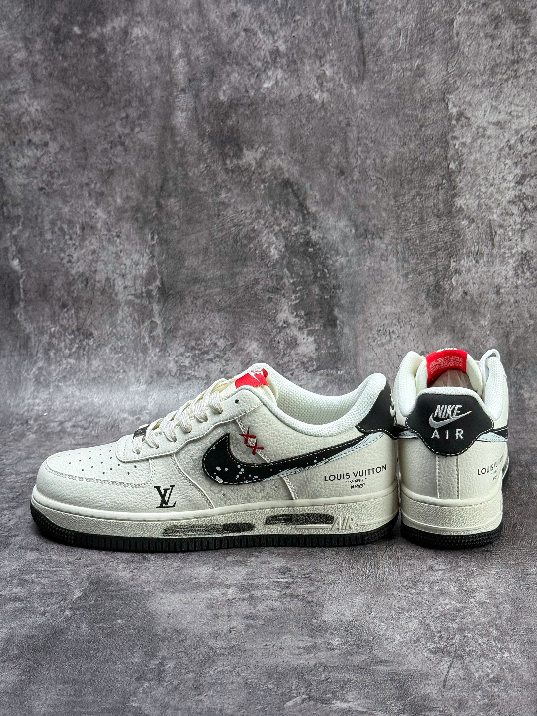 Nike Air Force 1 Low 07 x Louis Vuitton 白黑 KG6699-F32-Top High Quatity Cheap Sneakers Fashion Clothing Clothes Bags handbags Shoes of all Brand wholesale With The best Quality And Beautiful Price from China Factory Chinese suppliers wholesaler seller Nike Air Force 1 Low 07 x Louis Vuitton 白黑 KG6699-F32