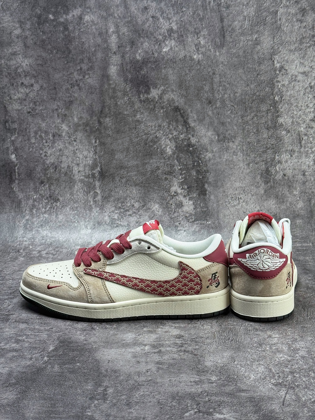 Travis Scott x Nike Air Jordan 1 Low 马年限定 Air Jordan 1 Low 反转棕白红小勾倒钩 版本 JP2026-159-Top High Quatity Cheap Sneakers Fashion Clothing Clothes Bags handbags Shoes of all Brand wholesale With The best Quality And Beautiful Price from China Factory Chinese suppliers wholesaler seller Travis Scott x Nike Air Jordan 1 Low 马年限定 Air Jordan 1 Low 反转棕白红小勾倒钩 版本 JP2026-159