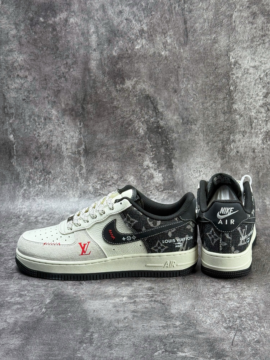 Nike Air Force 1 Low 07 x Louis Vuitton 白黑满天星 KG6699-F55-Top High Quatity Cheap Sneakers Fashion Clothing Clothes Bags handbags Shoes of all Brand wholesale With The best Quality And Beautiful Price from China Factory Chinese suppliers wholesaler seller Nike Air Force 1 Low 07 x Louis Vuitton 白黑满天星 KG6699-F55