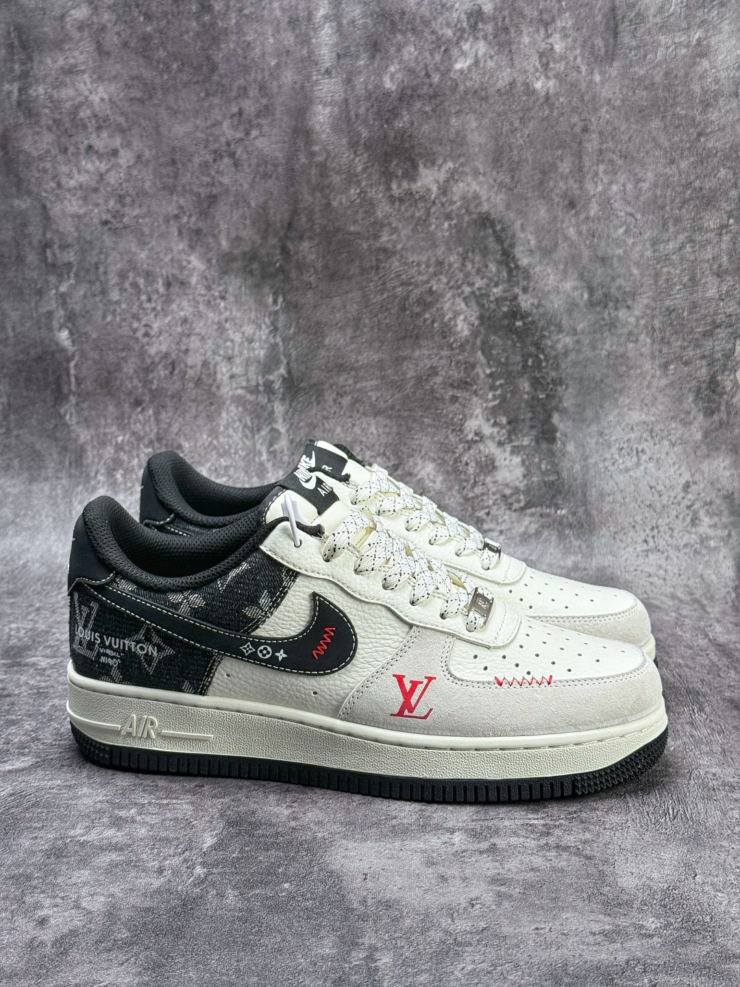Nike Air Force 1 Low 07 x Louis Vuitton 白黑满天星 KG6699-F55-Top High Quatity Cheap Sneakers Fashion Clothing Clothes Bags handbags Shoes of all Brand wholesale With The best Quality And Beautiful Price from China Factory Chinese suppliers wholesaler seller Nike Air Force 1 Low 07 x Louis Vuitton 白黑满天星 KG6699-F55