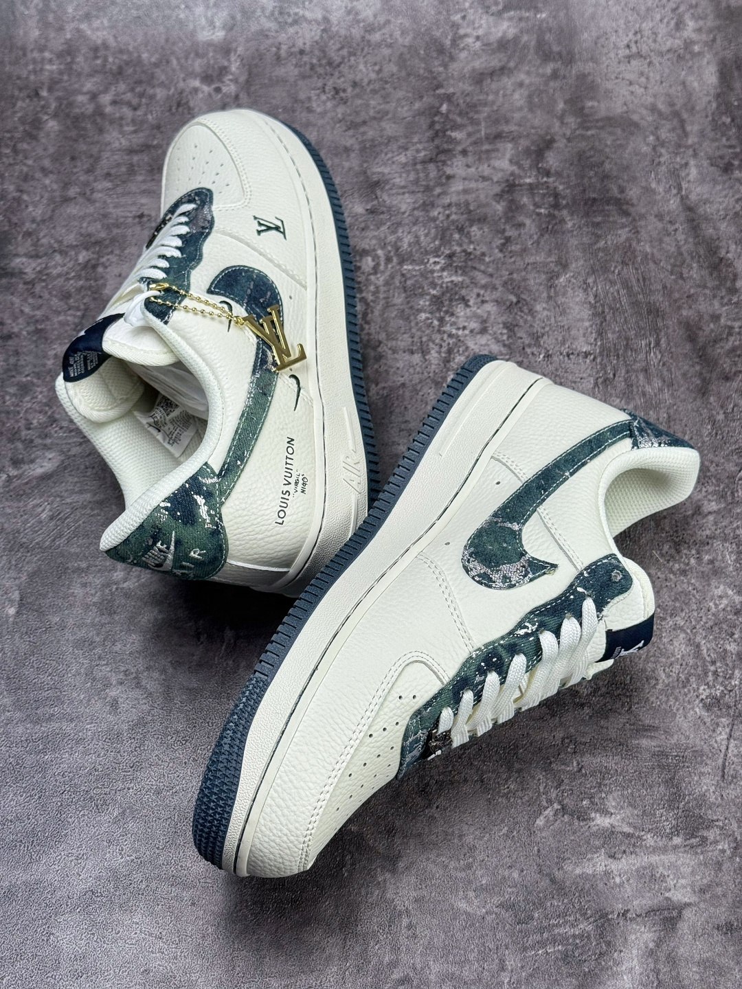 Nike Air Force 1 Low 07 x Louis Vuitton 白绿双小勾 XY9025-014