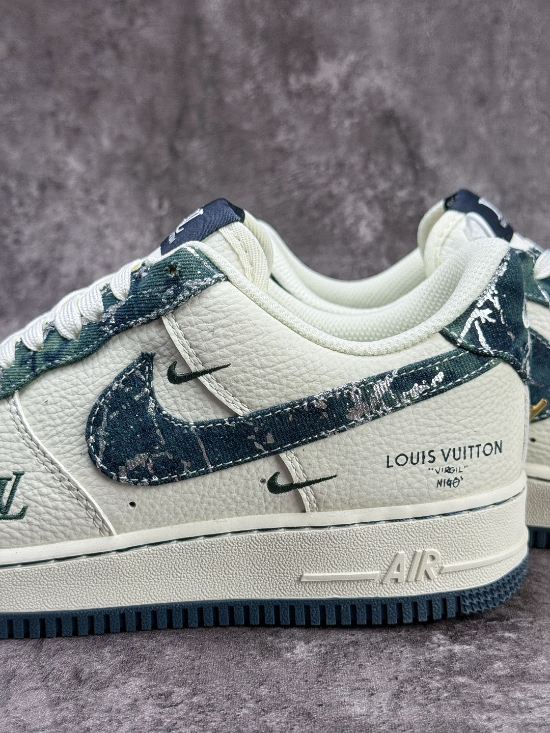 Nike Air Force 1 Low 07 x Louis Vuitton 白绿双小勾 XY9025-014