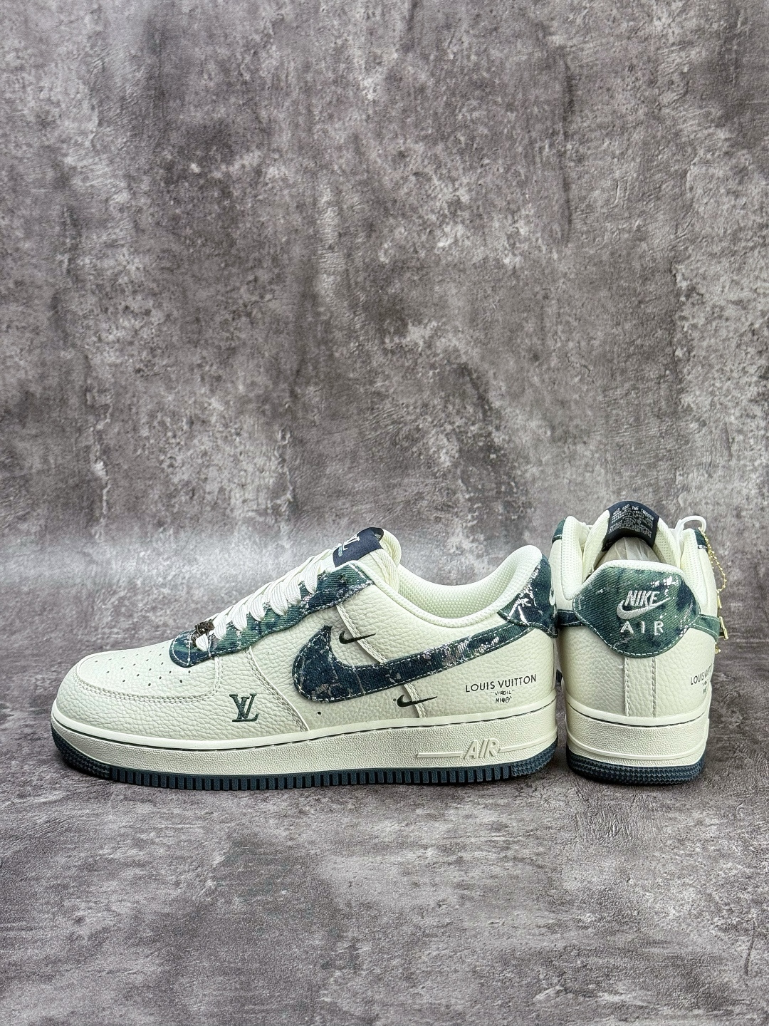 Nike Air Force 1 Low 07 x Louis Vuitton 白绿双小勾 XY9025-014