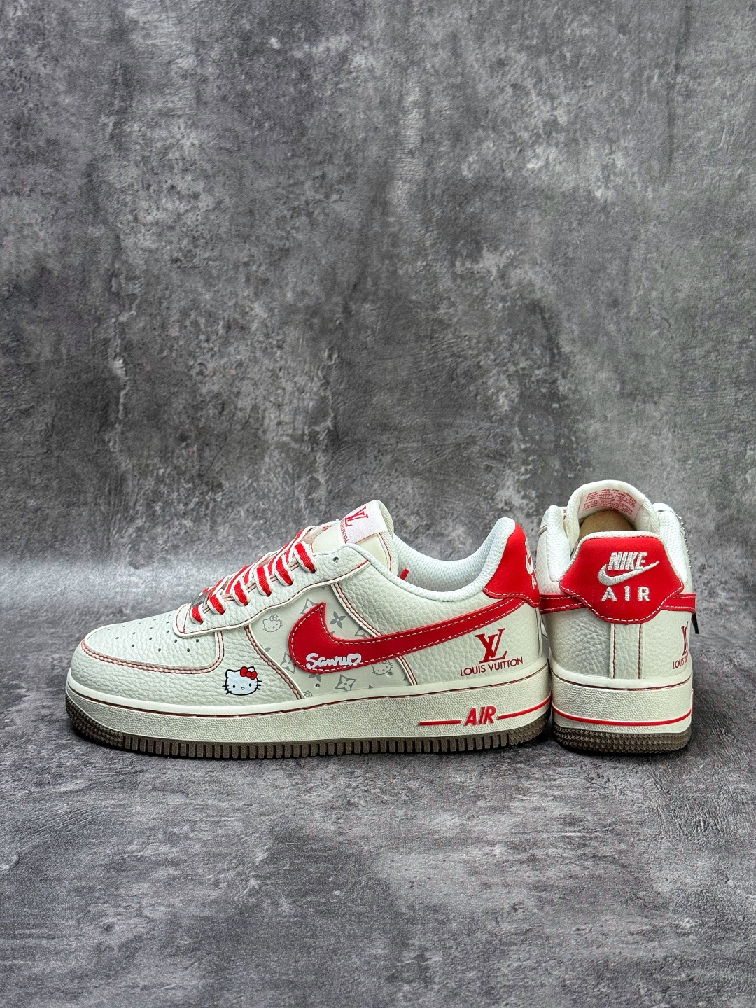 210 Nike Air Force 1 Low 07 x Louis Vuitton x Hello Kitty 白红 NH0601-549-Chinese UA Cheap High Quatity Brand Clothes Bags handbags Sneakers wholesale wholesaler seller from China Factory suppliers Fashion Clothing Shoes best Quality Beautiful Price 210 Nike Air Force 1 Low 07 x Louis Vuitton x Hello Kitty 白红 NH0601-549