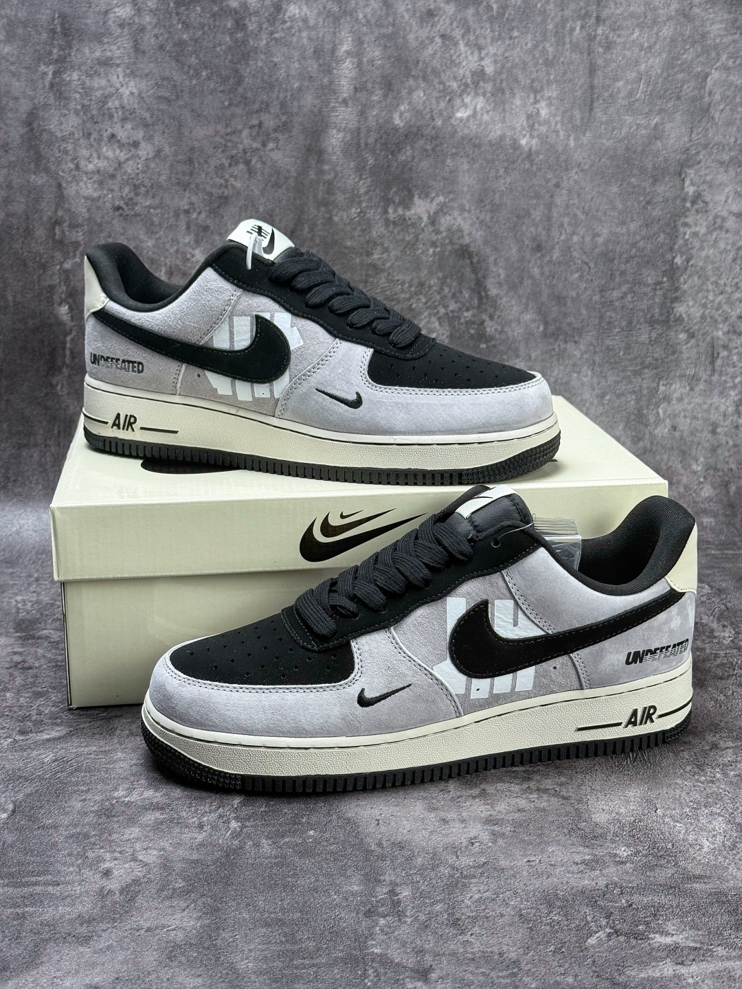 210 Nike Air Force 1 Low 07 x UNDEFEATED 灰黑小勾 FV3694-114
