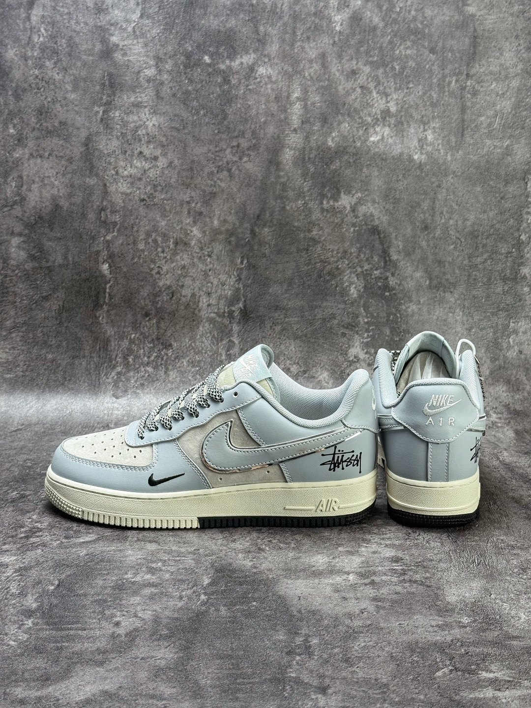 Nike Air Force 1 Low 07 x Stussy 蓝灰小勾满天星 DN1688-818-Top High Quatity Cheap Sneakers Fashion Clothing Clothes Bags handbags Shoes of all Brand wholesale With The best Quality And Beautiful Price from China Factory Chinese suppliers wholesaler seller Nike Air Force 1 Low 07 x Stussy 蓝灰小勾满天星 DN1688-818