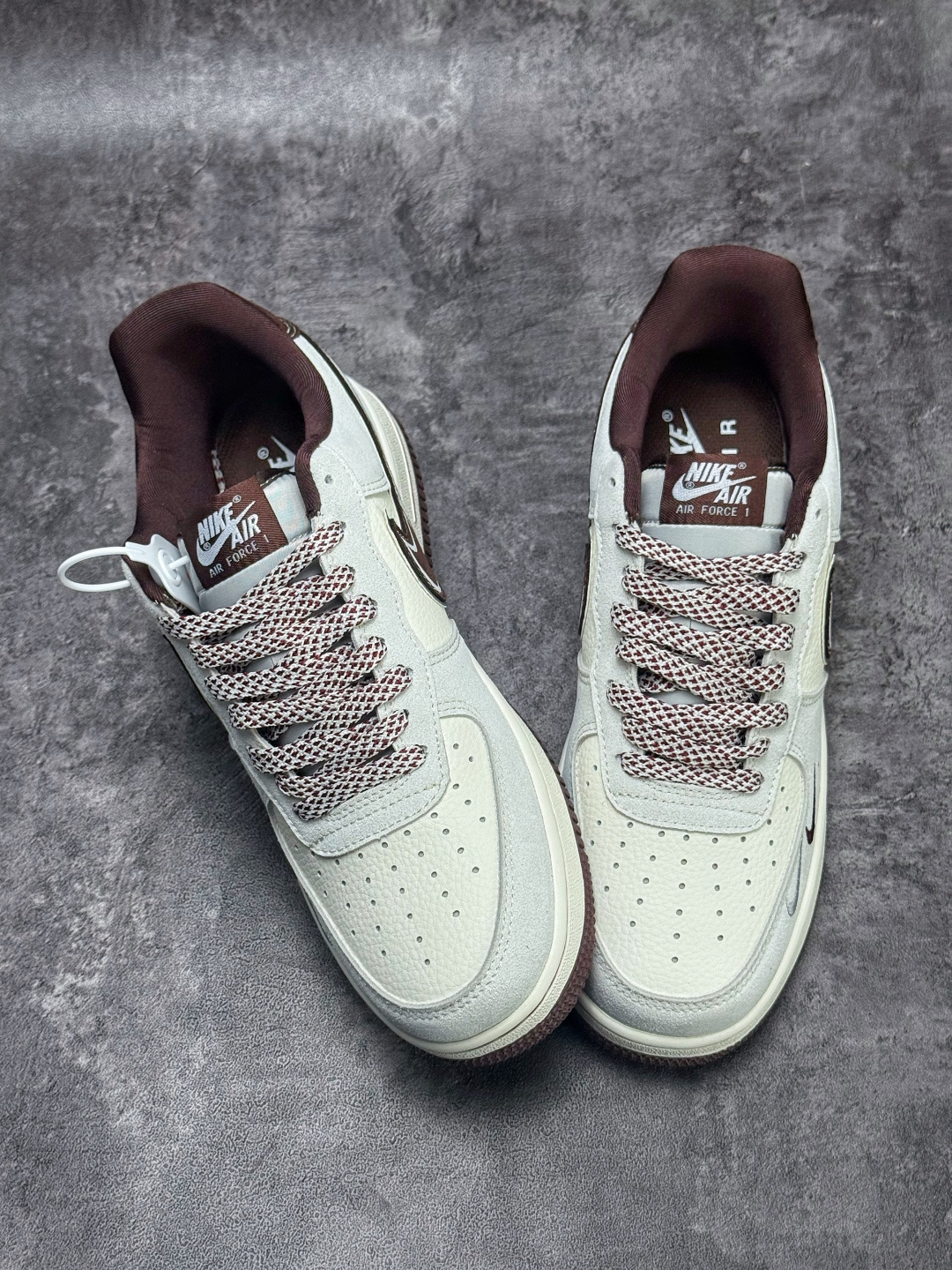 Nike Air Force 1 Low 07 x GUCCI 灰白棕双小勾满天星 SS1979-023