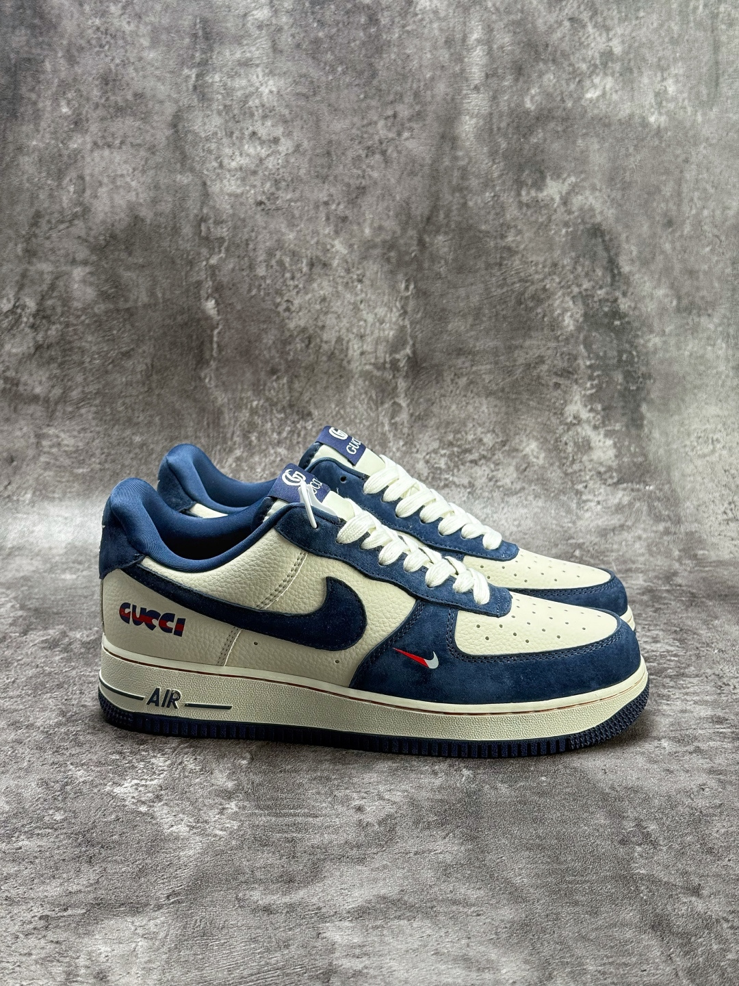 Nike Air Force 1 Low 07 x GUCCI 蓝白小勾 BK1916-008-High Quatity Cheap Brand wholesale wholesaler seller Clothes Bags handbags Sneakers Top Fashion Clothing Shoes from China Factory Chinese suppliers best Quality Beautiful Price Nike Air Force 1 Low 07 x GUCCI 蓝白小勾 BK1916-008
