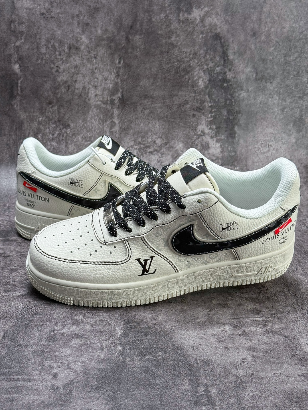 210 Nike Air Force 1 Low 07 x Louis Vuitton 白黑满天星 KG6699-F37