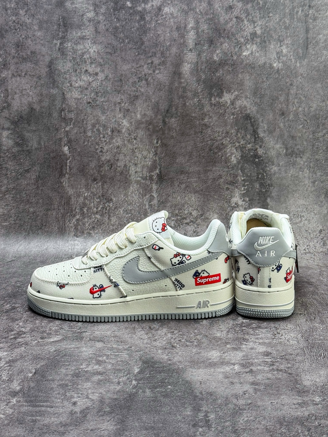 Nike Air Force 1 Low 07 x Superme x Hello Kitty 白灰小勾 NH0601-608