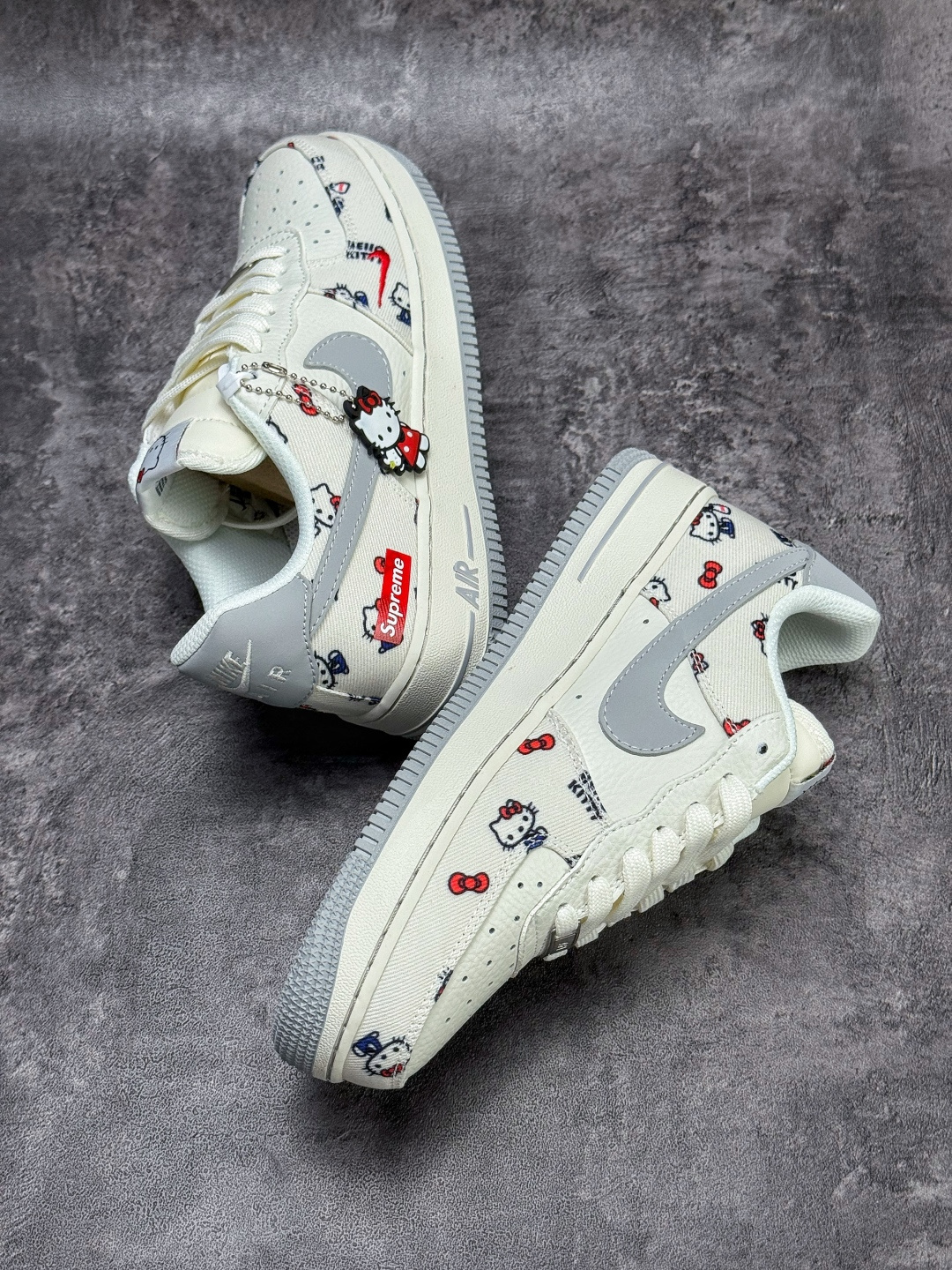 Nike Air Force 1 Low 07 x Superme x Hello Kitty 白灰小勾 NH0601-608