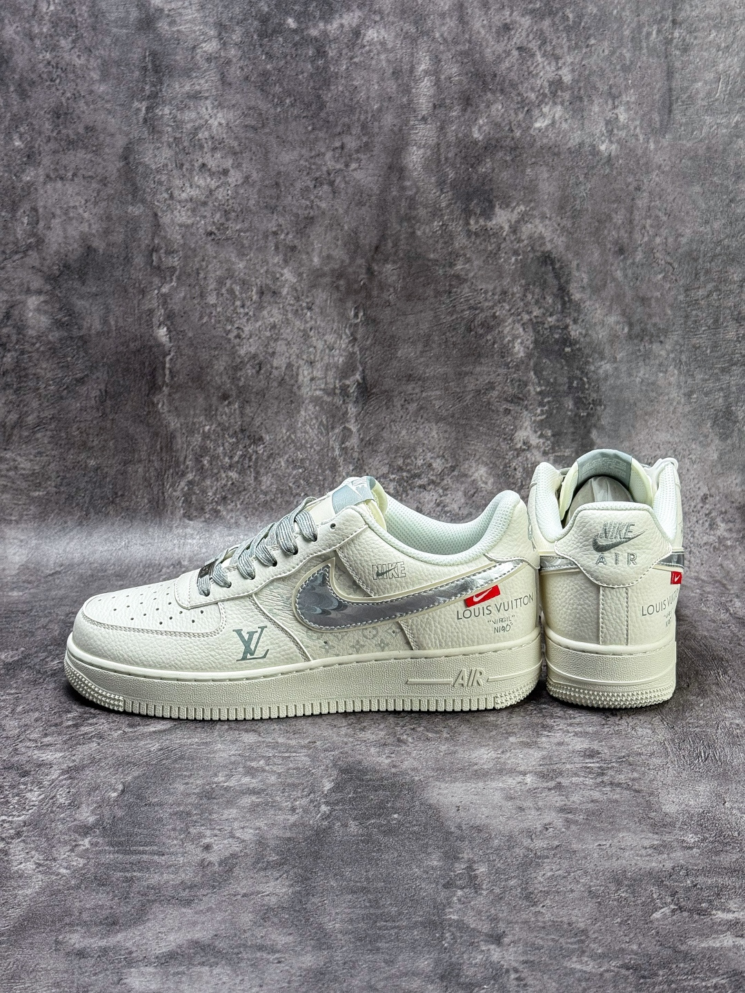Nike Air Force 1 Low 07 x Louis Vuitton 白灰 KG6699-F39