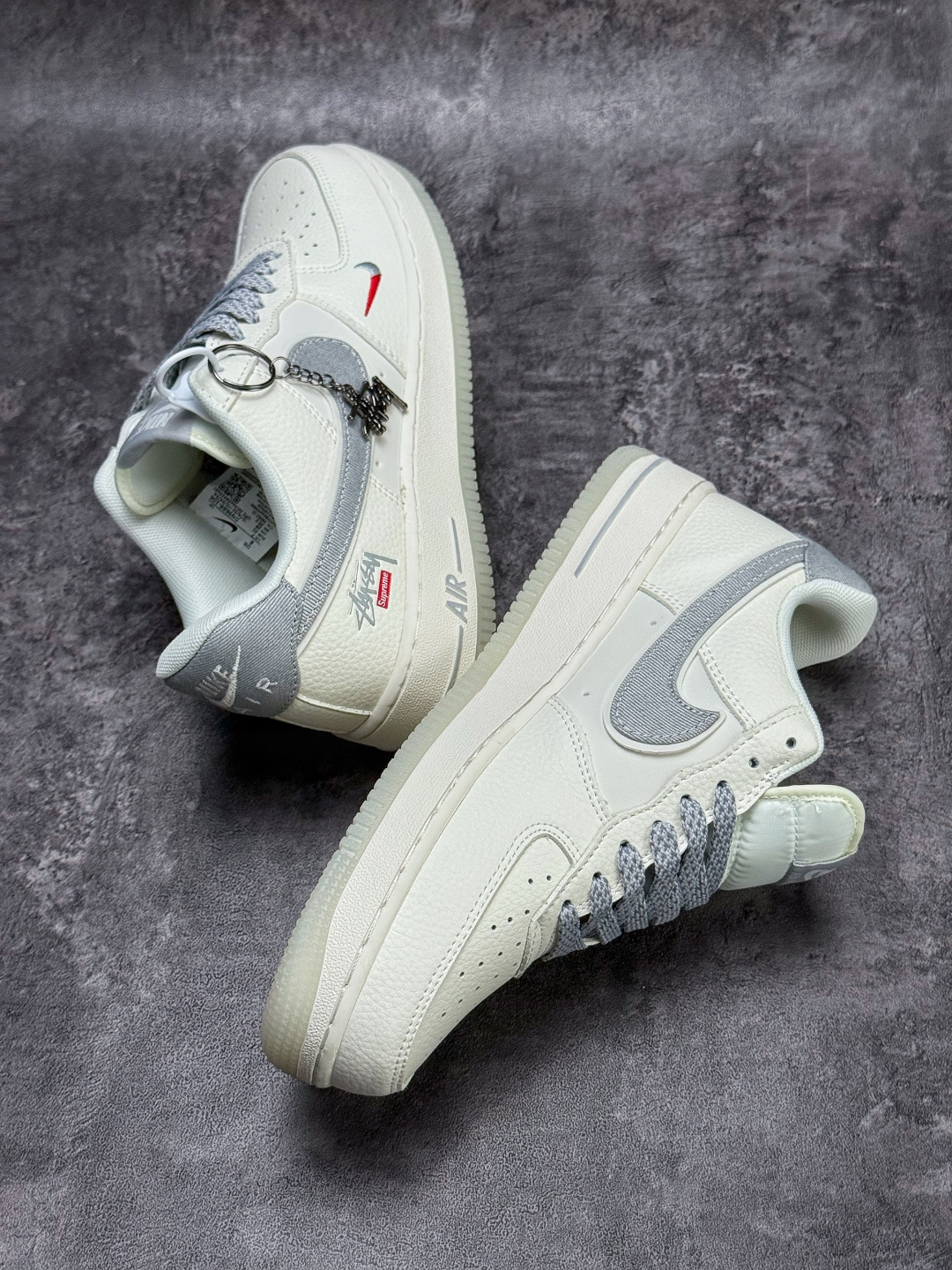 Nike Air Force 1 Low 07 x Stussy 白灰小勾满天星 DN9688-106