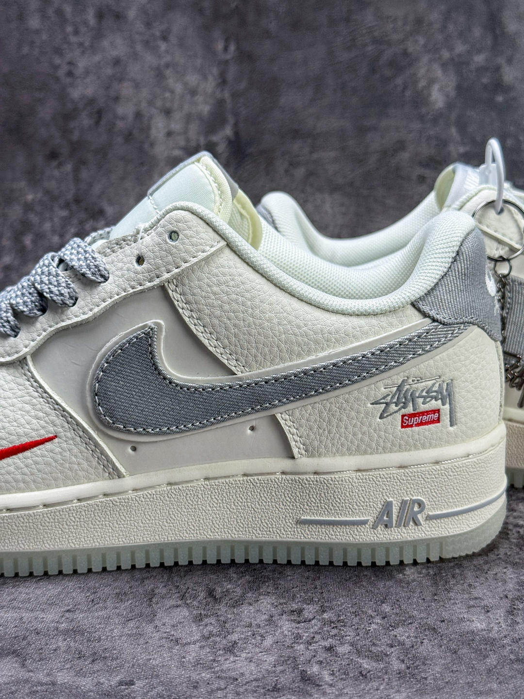 Nike Air Force 1 Low 07 x Stussy 白灰小勾满天星 DN9688-106