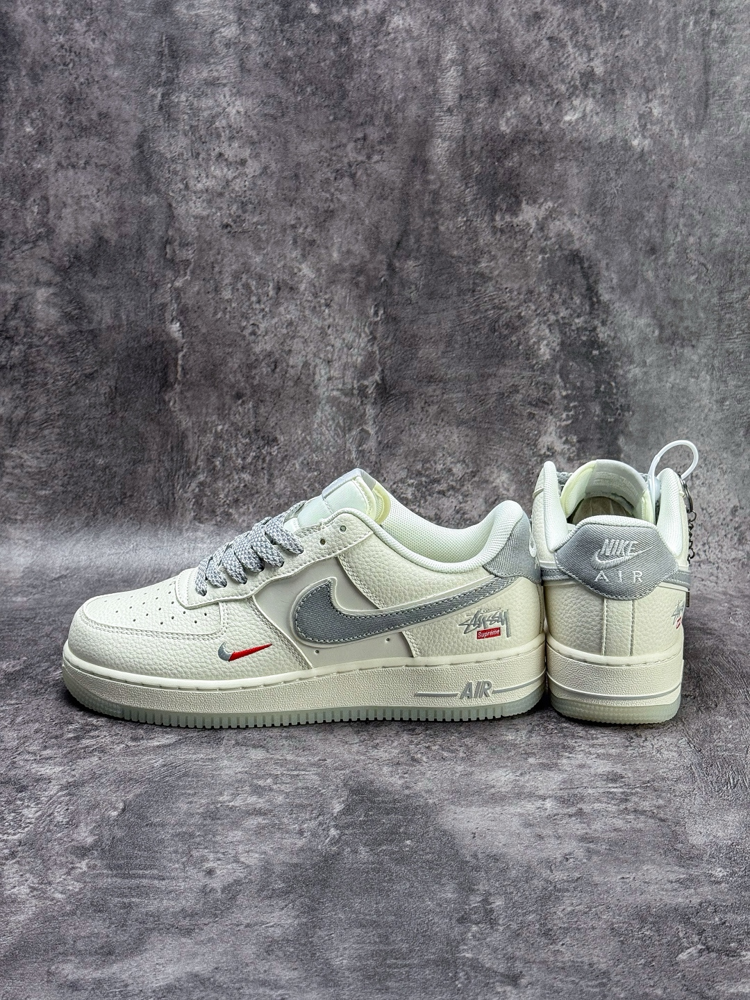 Nike Air Force 1 Low 07 x Stussy 白灰小勾满天星 DN9688-106
