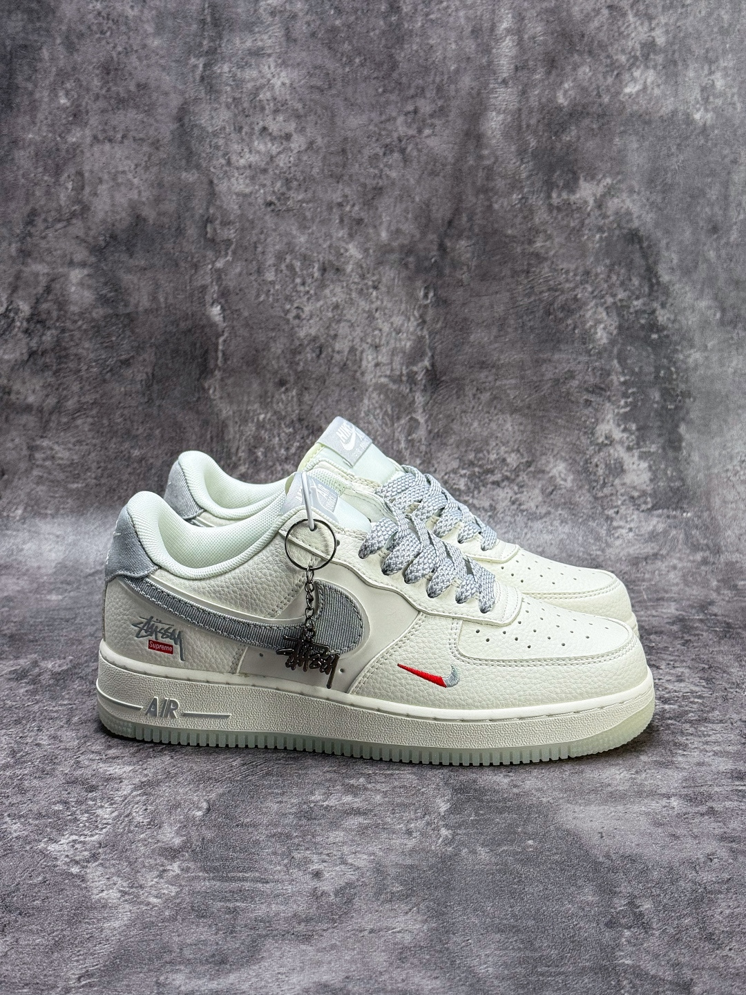 Nike Air Force 1 Low 07 x Stussy 白灰小勾满天星 DN9688-106