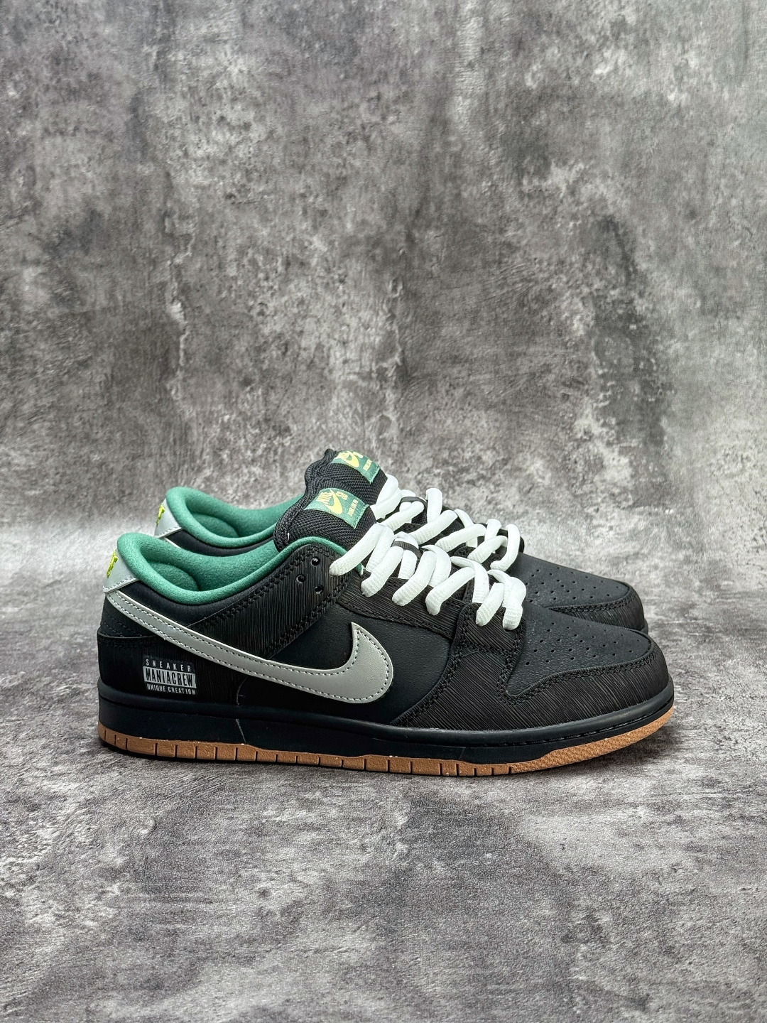 Nike SB Dunk Low 织物 黑银绿 FQ7585-200