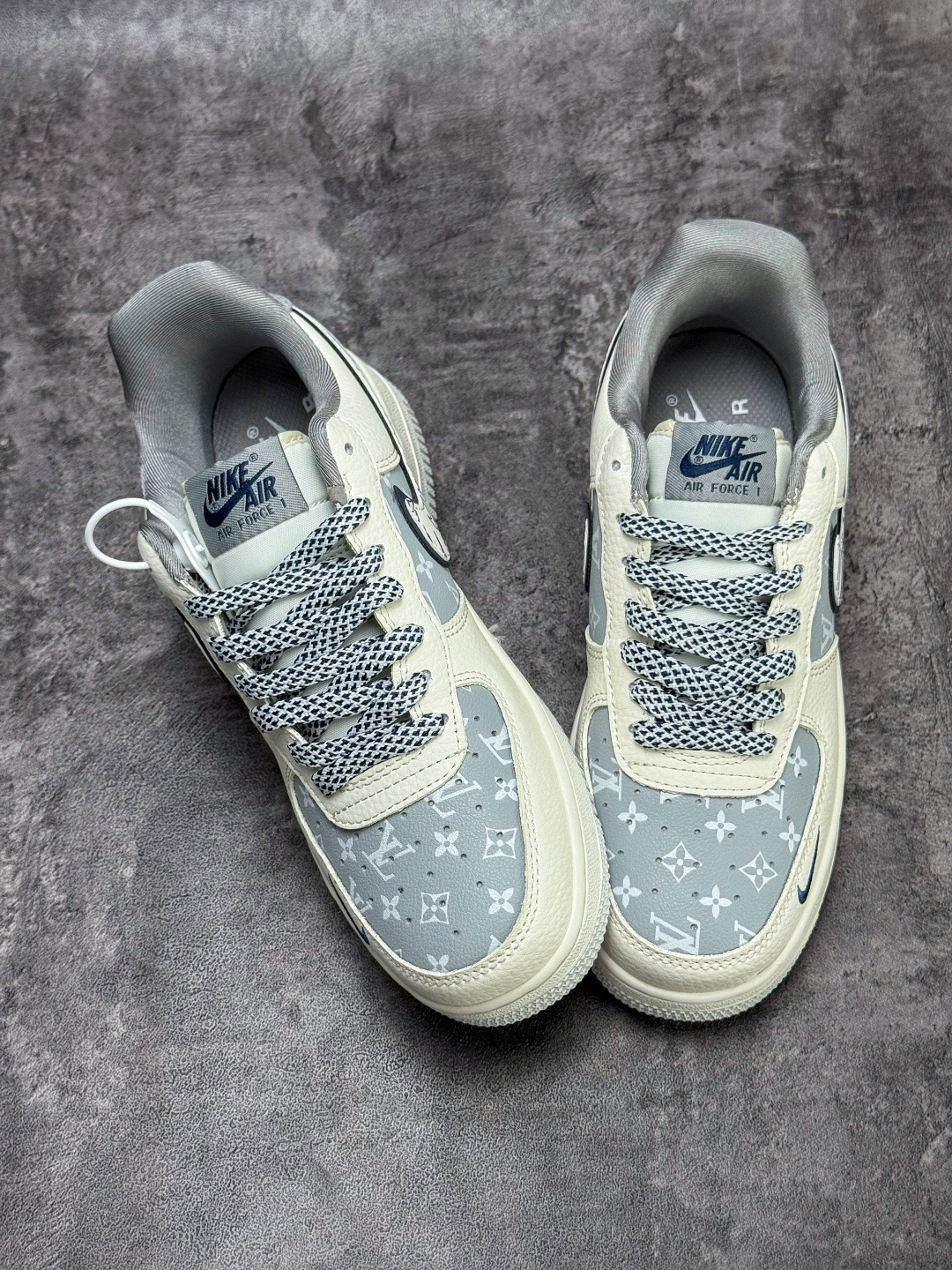 Nike Air Force 1 Low 07 x LOUIS VUITTON 白灰小勾满天星 SS1979-015