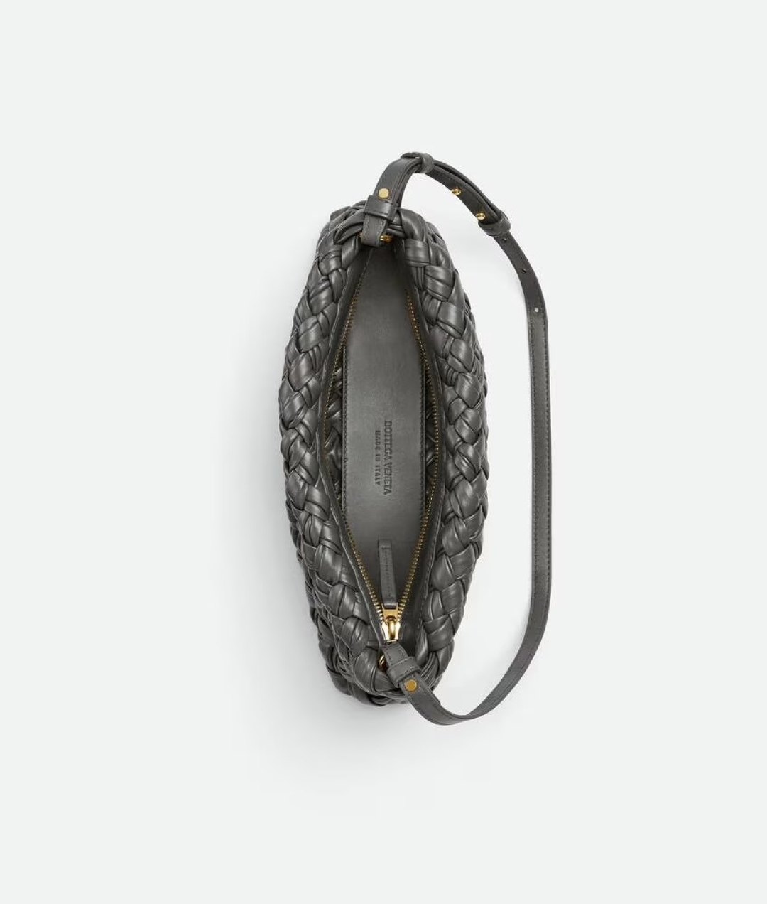 BV Woven Leather Shoulder Bag - Stylish Clutch Handbag in Volcanic Gray 4 cmp i1747641492357 7600 0 2