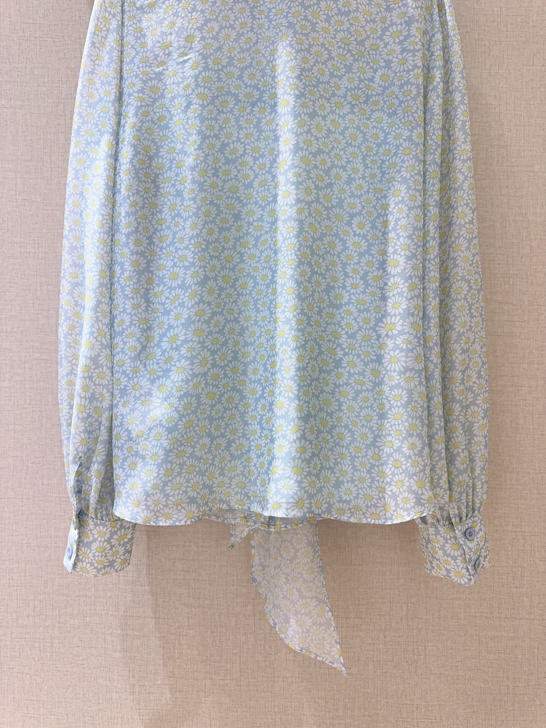 Elegant Floral Silk Blouse with Bow Tie - Inspired by Nature's Wild Chrysanthemums 8 cmp a1740631062347 3280