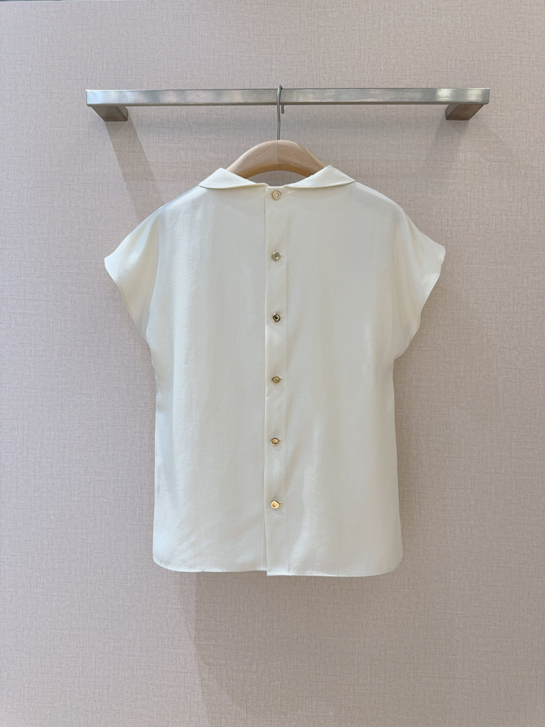 Loro Piana Sweet Doll Collar Suit – Elegant Single-Rate Female Fashion in Light-Tweeted Tone - 图片 4