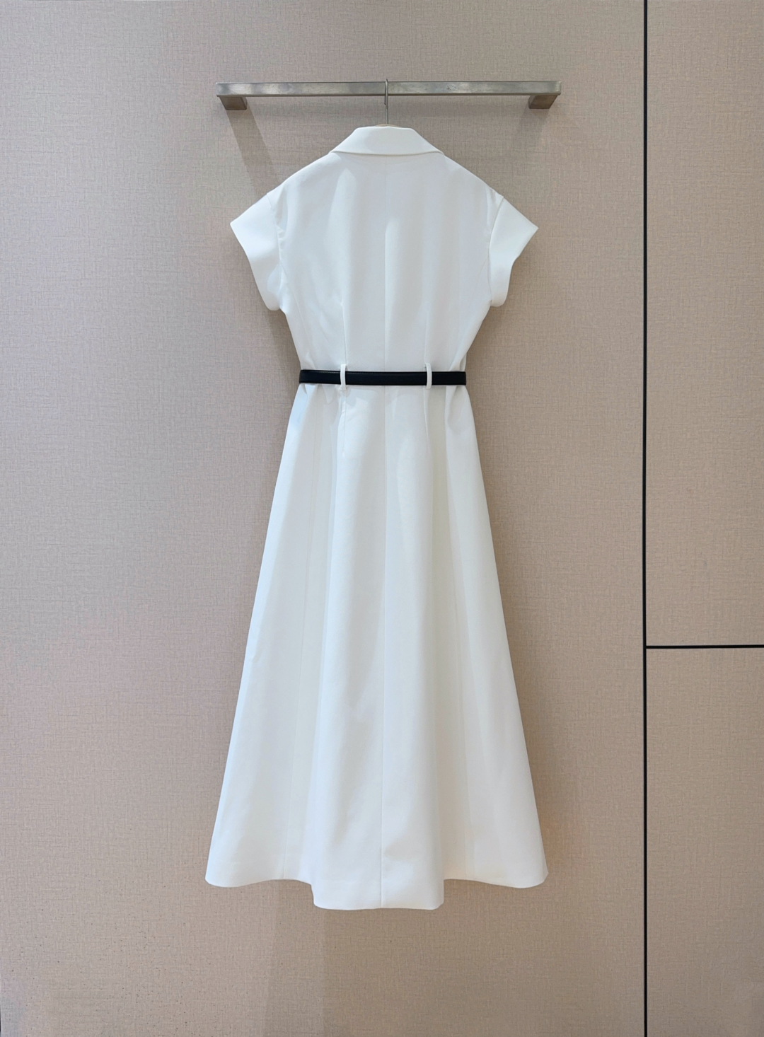 DI*O*R White Mini Dress with Belt, Double-Breasted Blazer Style - Elegant & Chic 5 cmp a1742285926670 5483