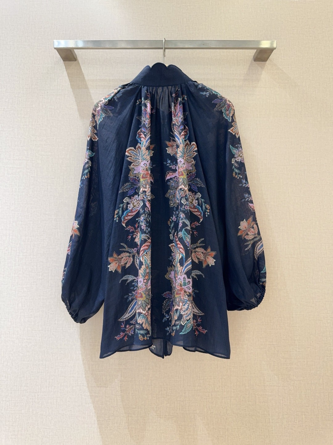 New Product Alert: Z*I*M*M*M Cyan Pesley Linen Suit with Lantern Sleeves - 图片 4