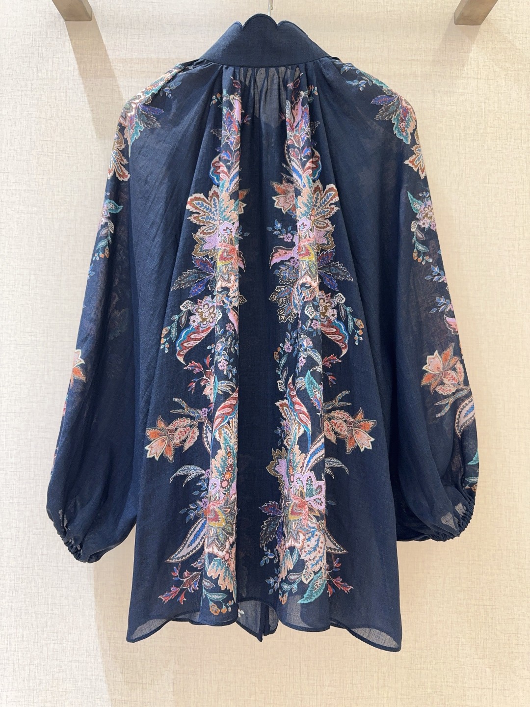 New Product Alert: Z*I*M*M*M Cyan Pesley Linen Suit with Lantern Sleeves - 图片 6