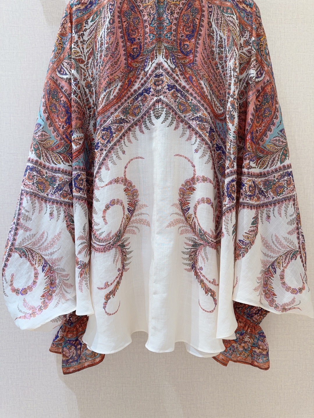 “ZIMMERMANN Creamy Paisley Women’s Suit with Lantern Sleeves and Tie Belt in SMLXL Sizes” - 图片 6