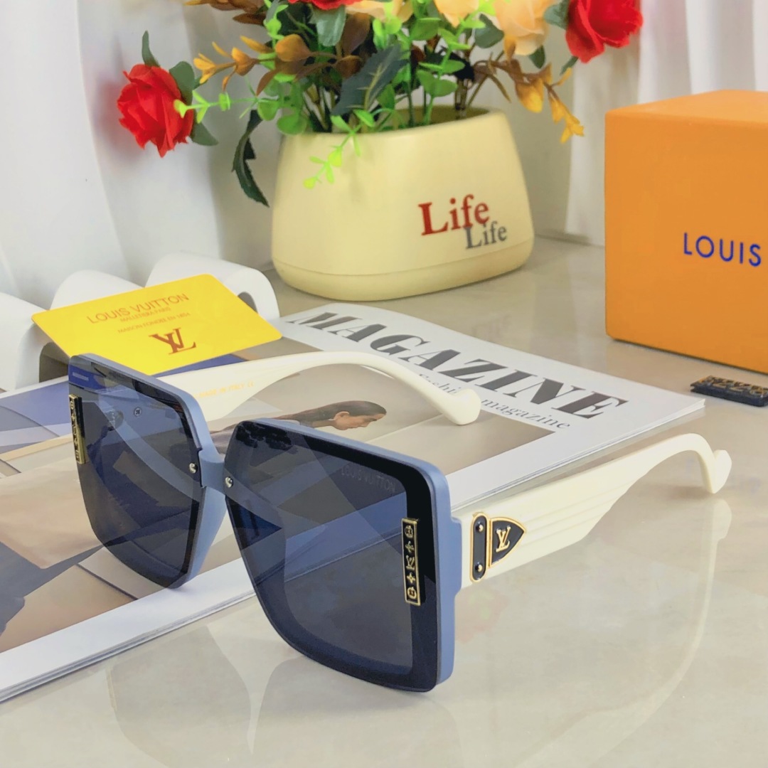 。。Louis vuitton网红感墨镜高级遮阳大框时尚太阳镜防紫外线女士抖音欧美