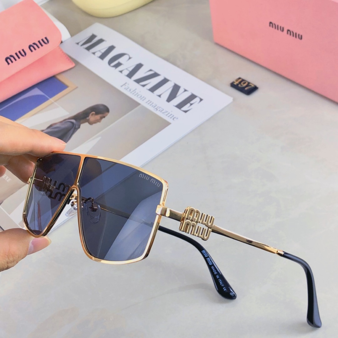 。。MiuMiu缪缪太阳眼镜墨镜一片式精致优雅时尚休闲