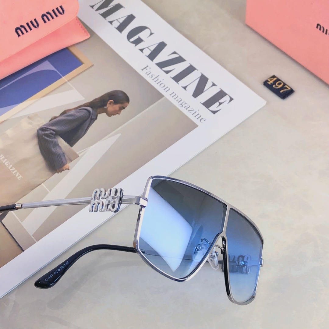 。。MiuMiu缪缪太阳眼镜墨镜一片式精致优雅时尚休闲