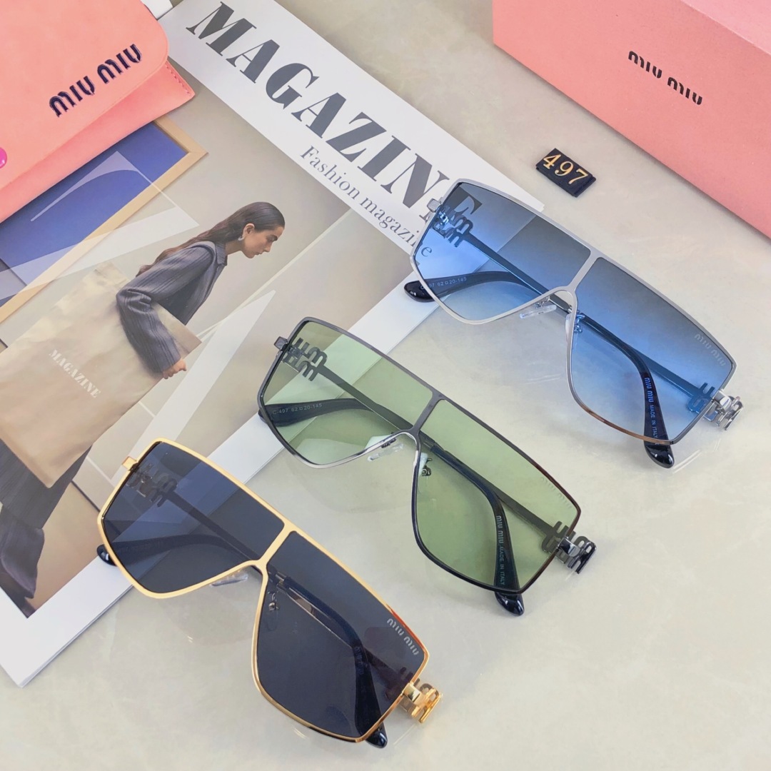 。。MiuMiu缪缪太阳眼镜墨镜一片式精致优雅时尚休闲