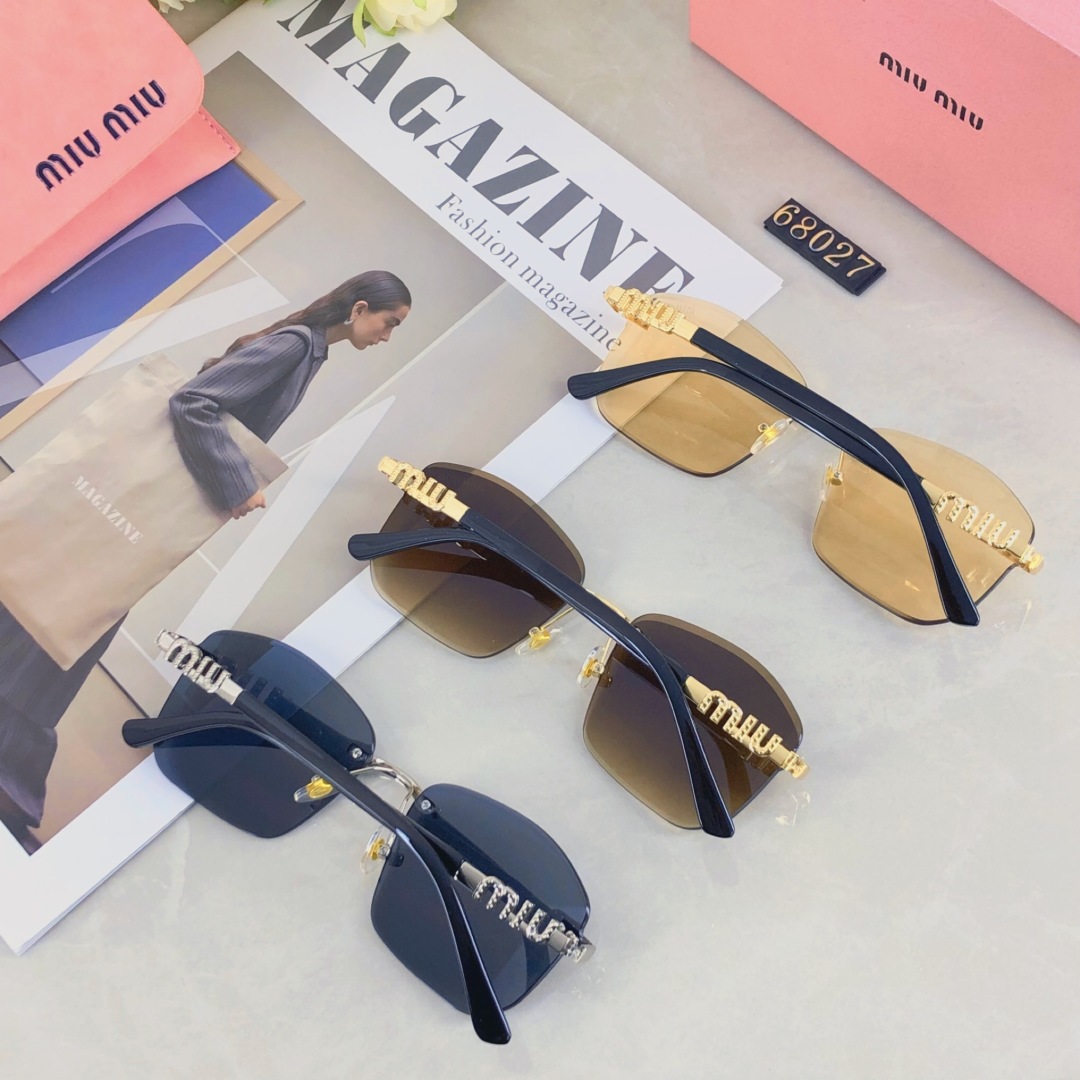 。。miumiu2025新款高颜值时尚潮流夏季太阳镜防强光