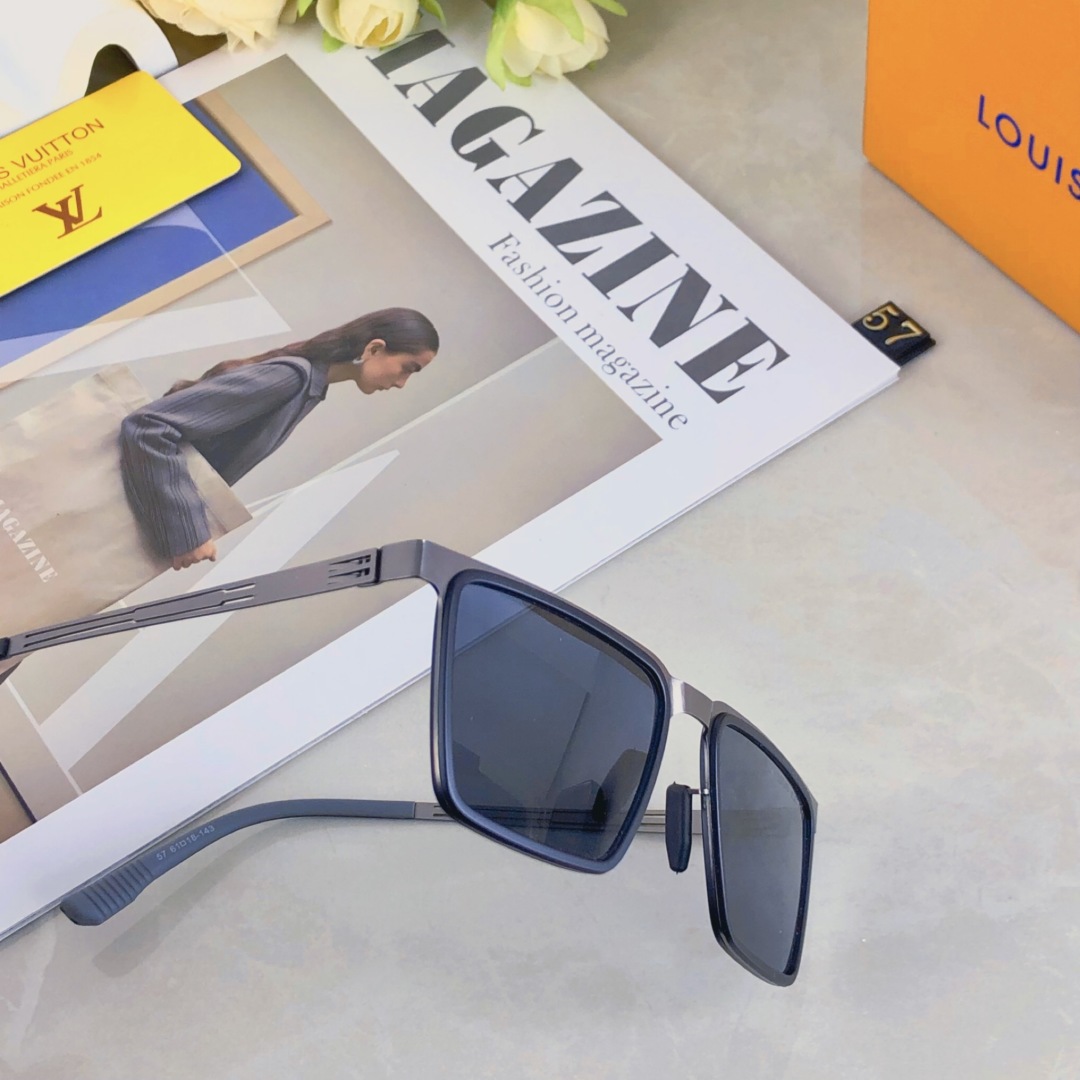 。。Louis vuitton2025新款方形韩版塑钢尼龙片偏光太阳镜男女驾驶个性墨镜防紫外线