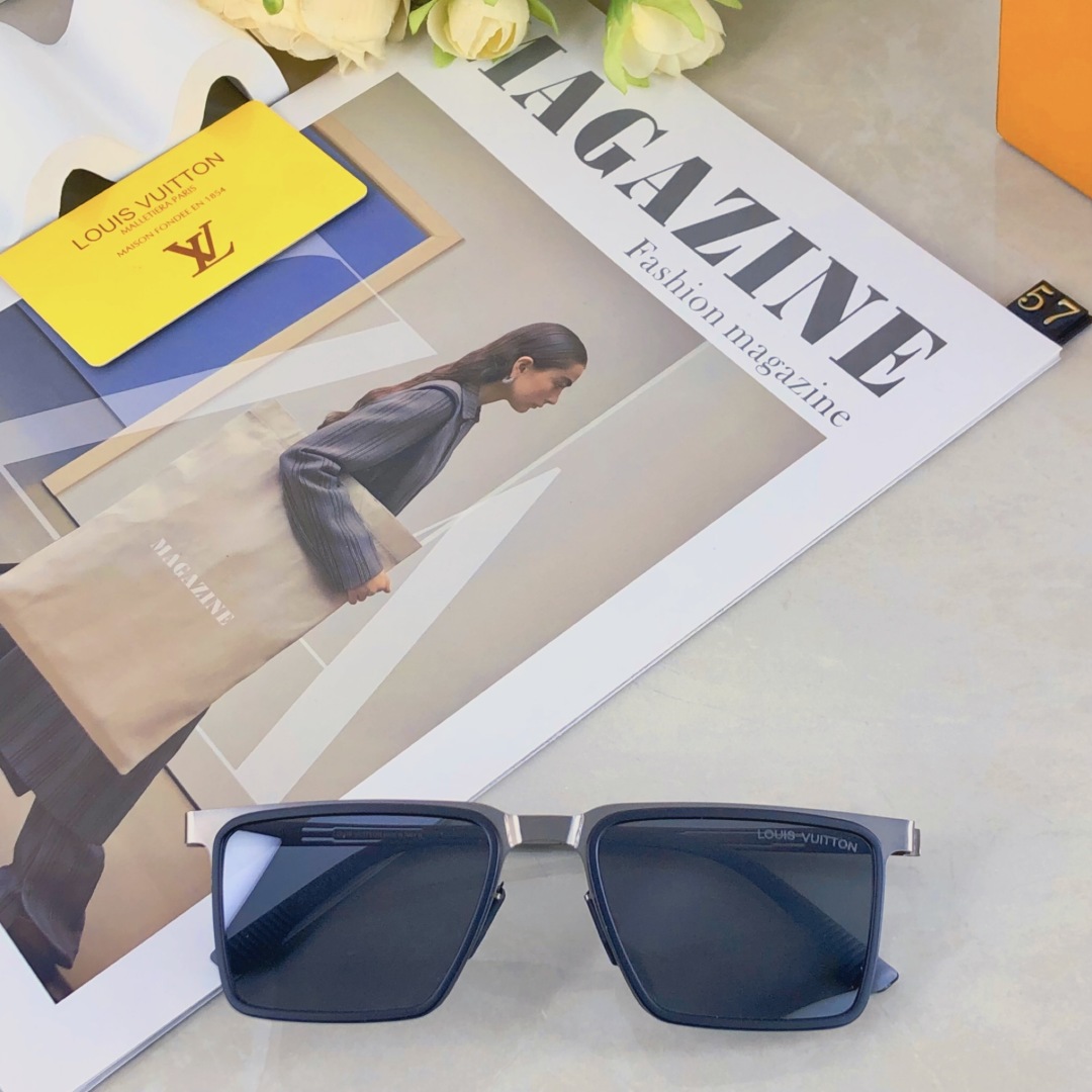 。。Louis vuitton2025新款方形韩版塑钢尼龙片偏光太阳镜男女驾驶个性墨镜防紫外线