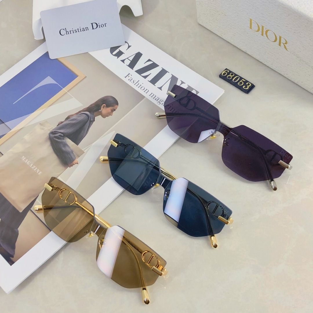 。。Dior2025新款潮牌太阳眼镜男女款太阳镜墨镜高品质金属框架