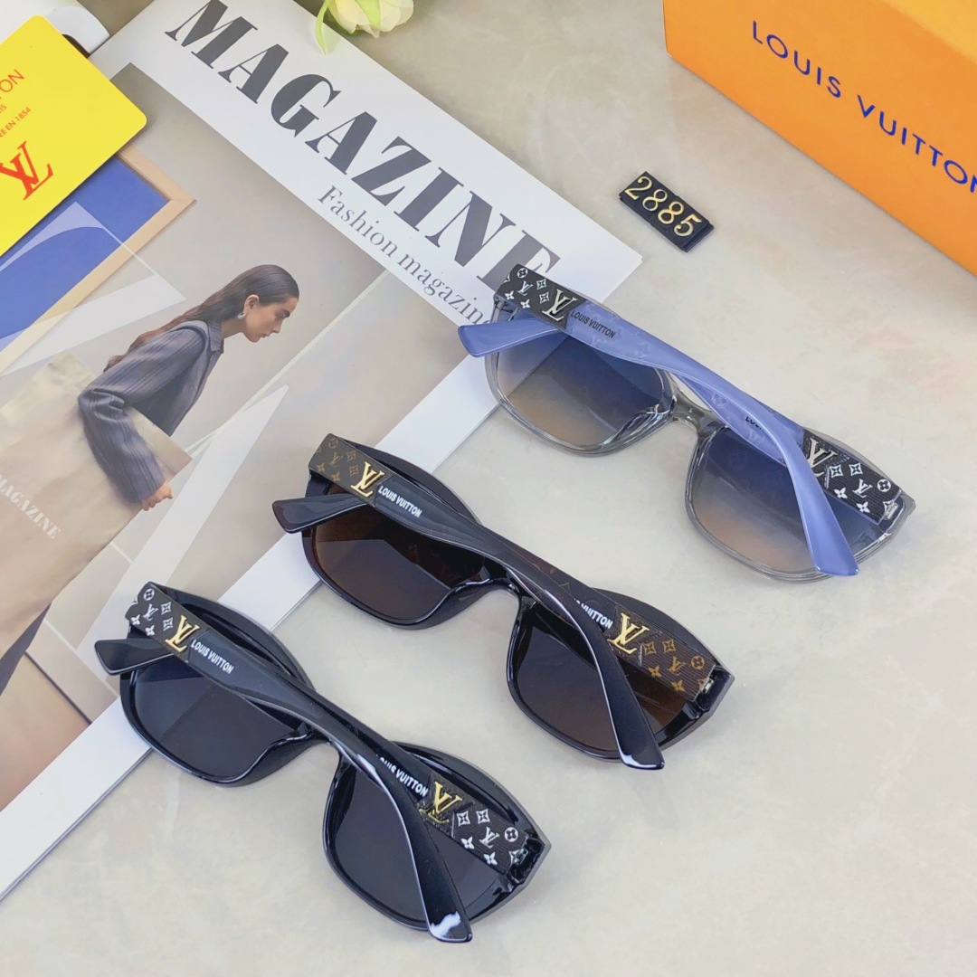。。Louis Vuitton2025新款韩版墨镜欧美潮流时尚猫眼网红个性字母街拍太阳镜