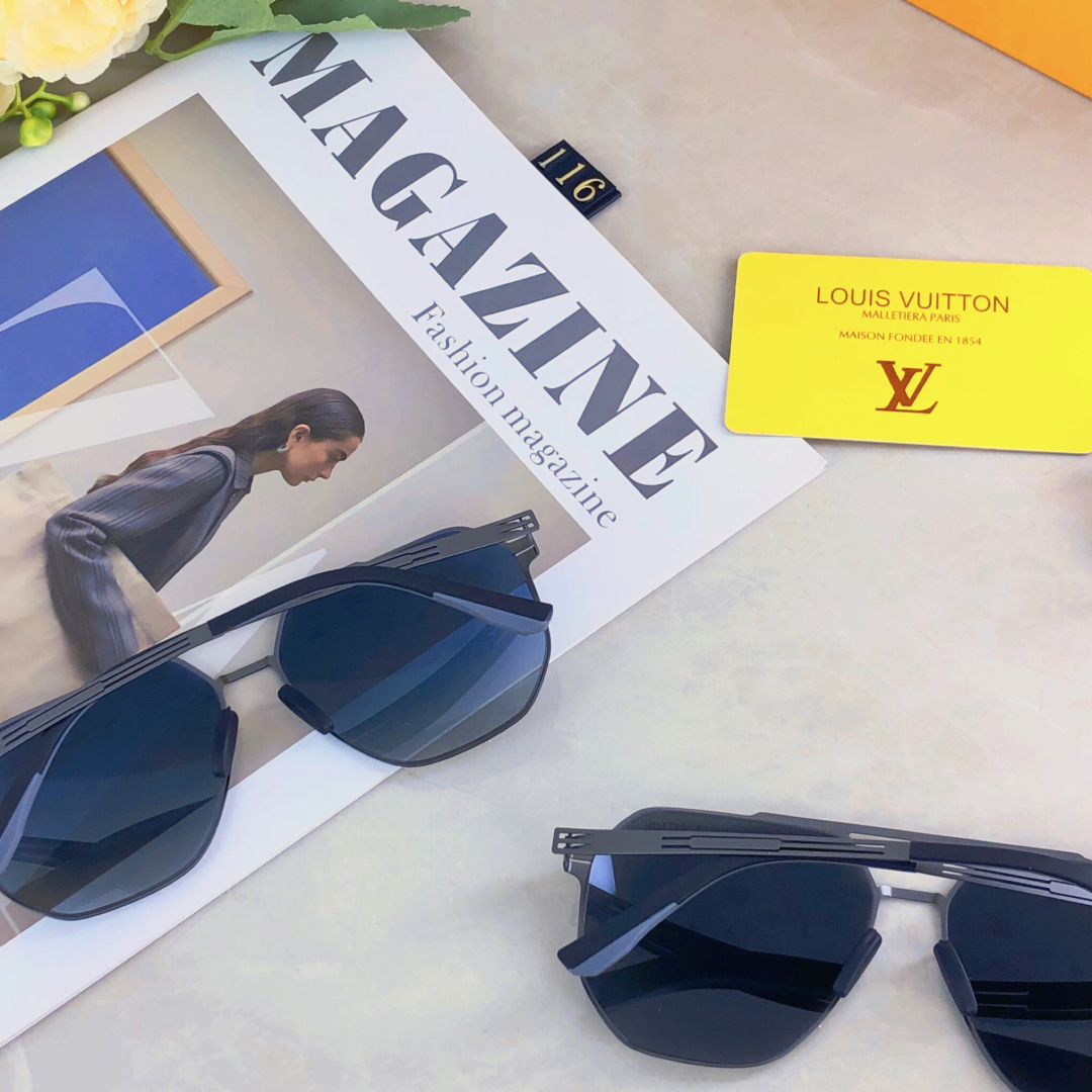 🔥🔥Louis vuitto*骑行太阳镜蛤蟆镜夏季偏光新款飞行员欧美太阳眼镜时尚户外驾驶